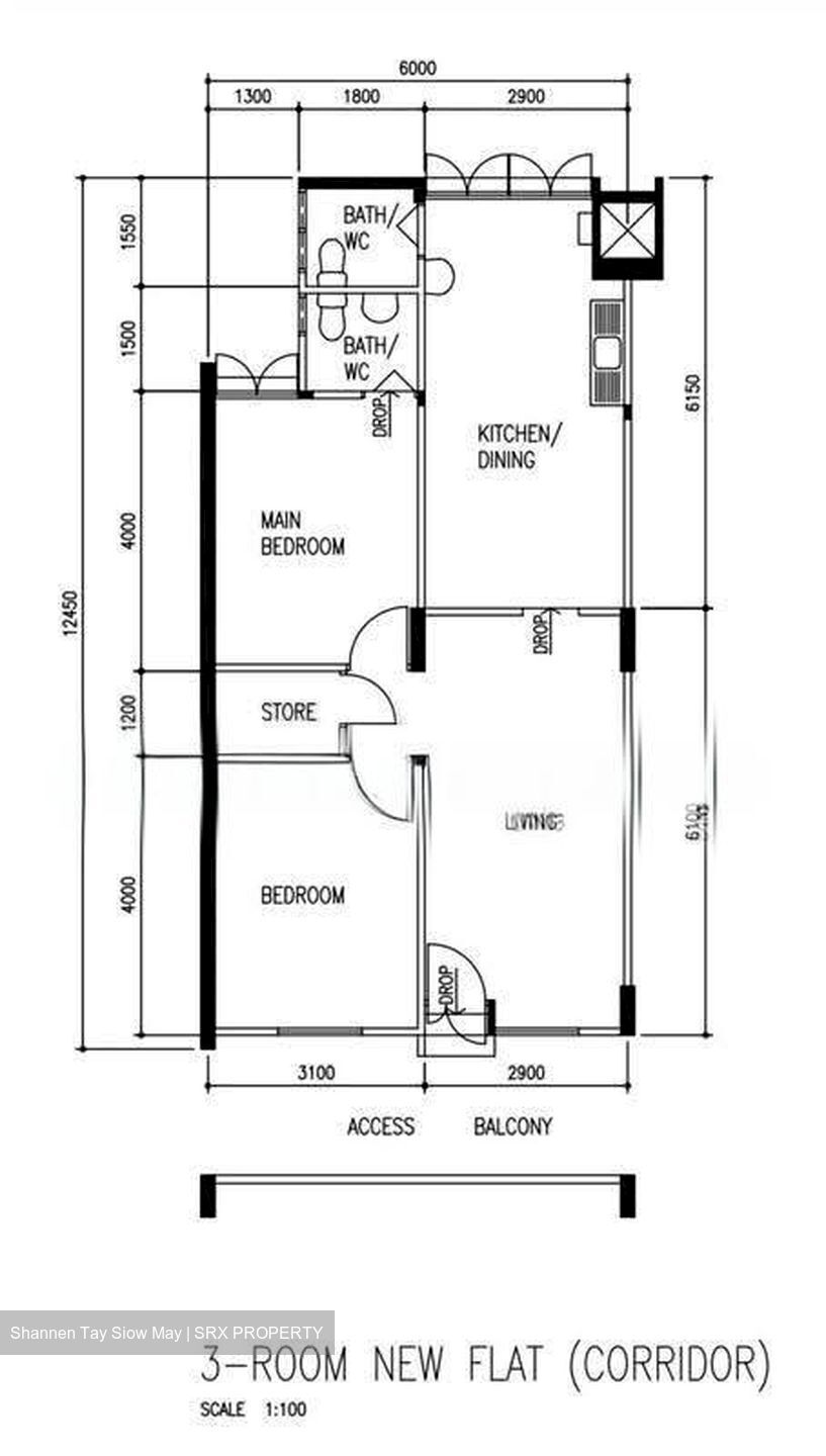 Blk 709 Bedok Reservoir Road (Bedok), HDB 3 Rooms #629899861